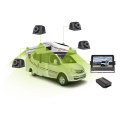 Round Bird Eye View Car System 4 Way Wide View Angle Waterproof 3d Seamless Degree 360 Panoramic Camera